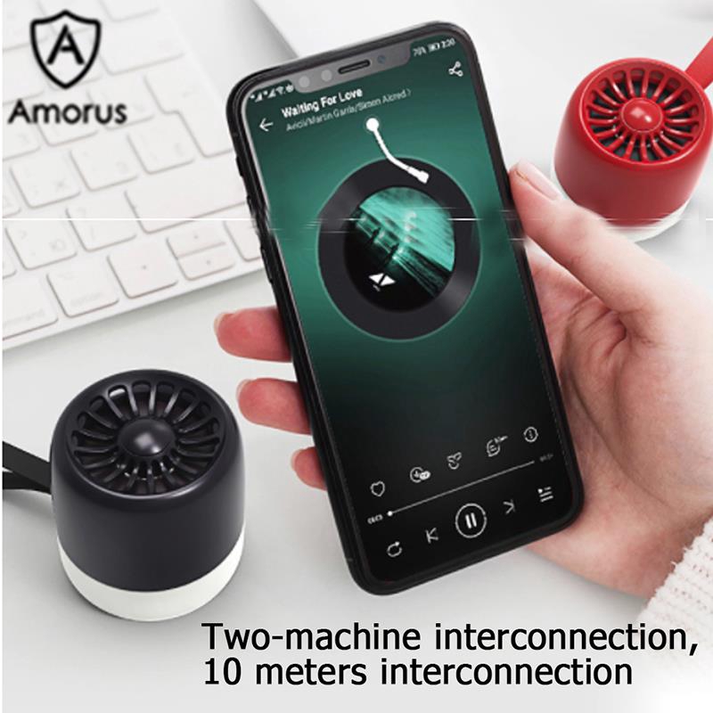 Loa Siêu Trầm Không Dây Amorus Bluetooth M13 TWS Mini Thông Minh Cho Hoạt Động Ngoài Trời