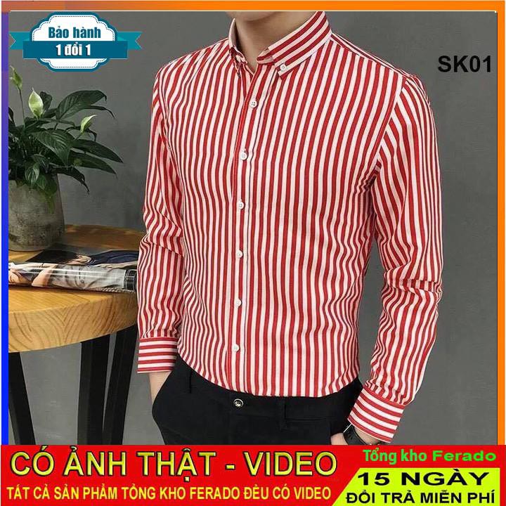 [ xả kho ] PM Áo sơ mi SK01 trẻ trung nổi bật PM Fashion