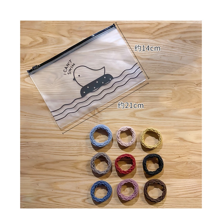 Dây Buộc Tóc Cao Su Dày Co Giãn Không Đường May Phong Cách Hàn Quốc