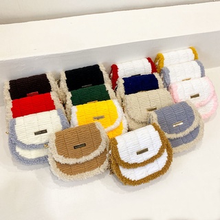 Túi len handmade tự đan yên ngựa - phụ kiện đan túi