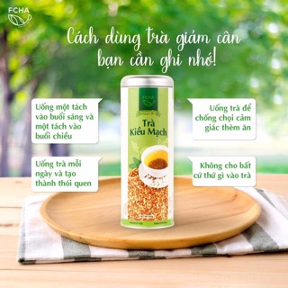 [ Tặng bình thuỷ tinh]  Trà Kiều mạch Fcha 220g