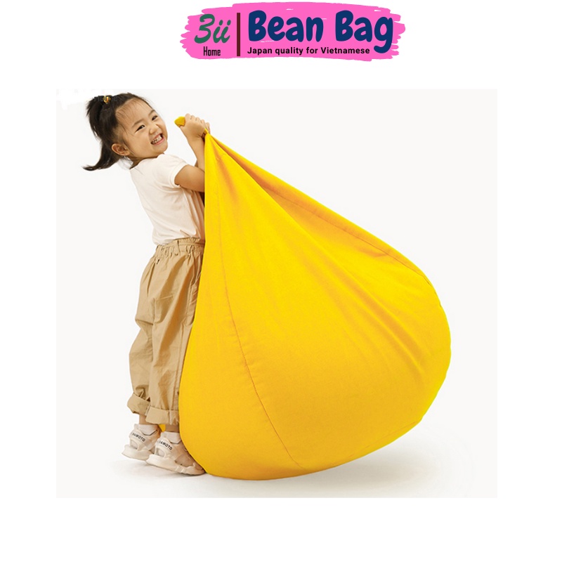 Ghế lười hạt xốp 3ii Home dành cho bé yêu size 80x100cm chất liệu sử dụng cao cấp màu sắc đa dạng nhẹ nhàng êm ái