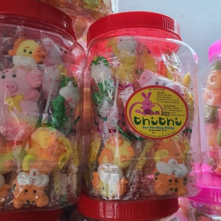 Kẹo bông đường hình 12con giáp Thy Thy Date mới
