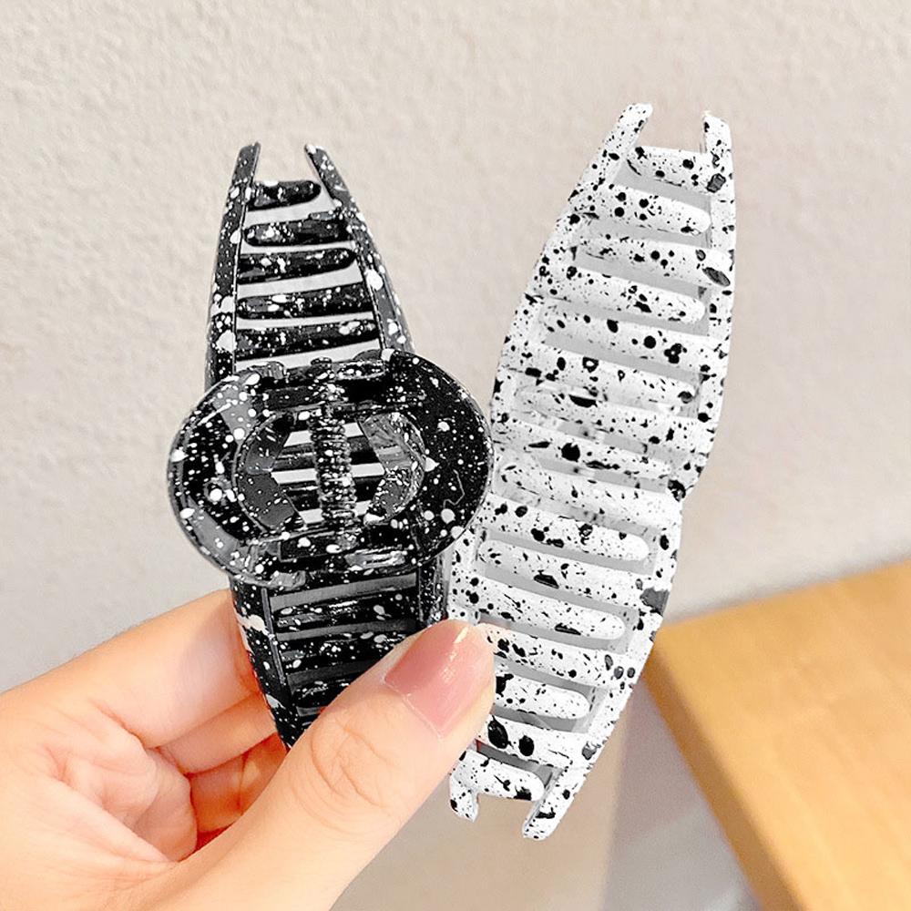 EXPEN Kẹp Tóc Càng Cua Bằng Acrylic Cỡ Lớn Thiết Kế Đục Lỗ Đơn Giản Thời Trang Cho Nữ Giá Đ