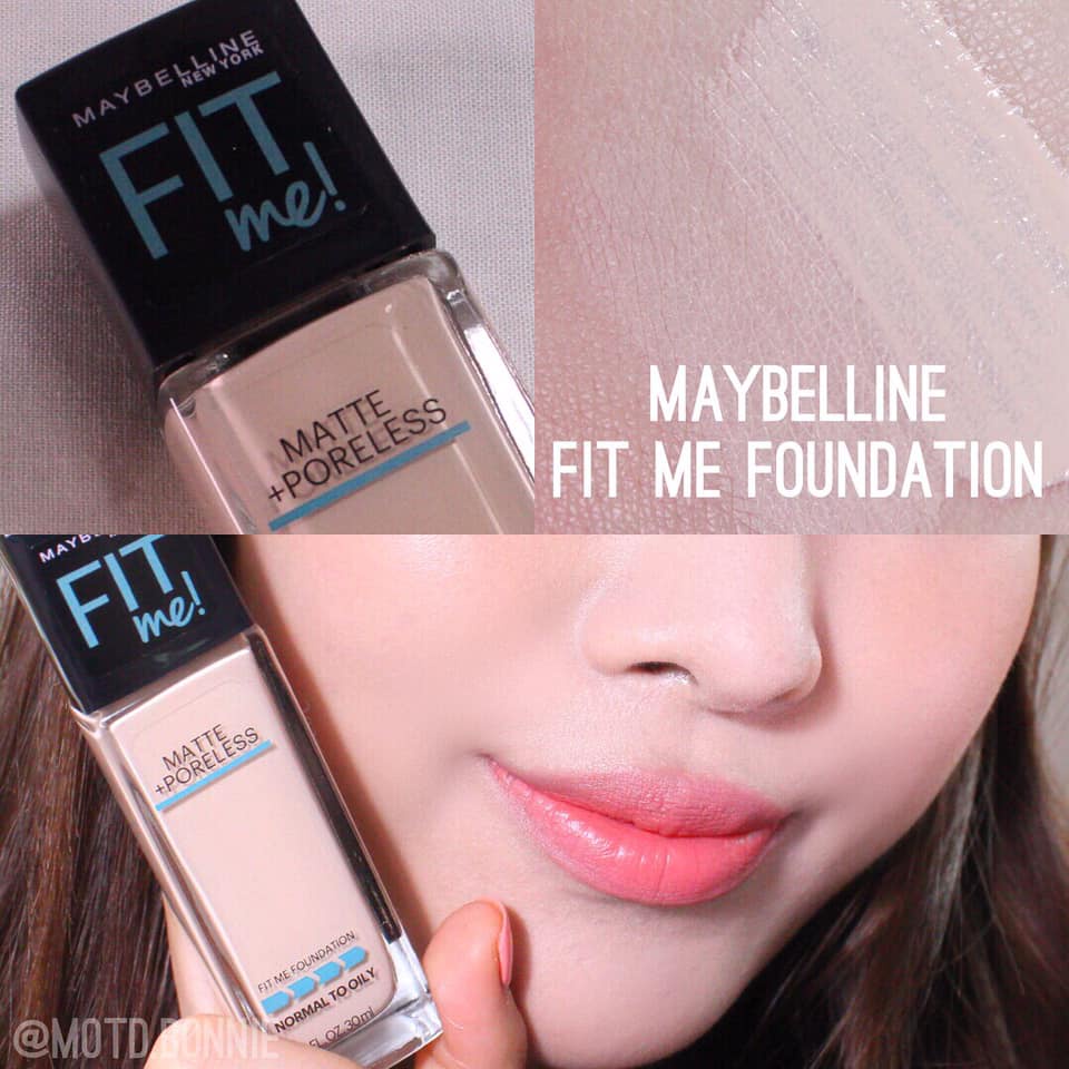 Kem nền Maybe-llinee Fit- Me có vòi nhấn