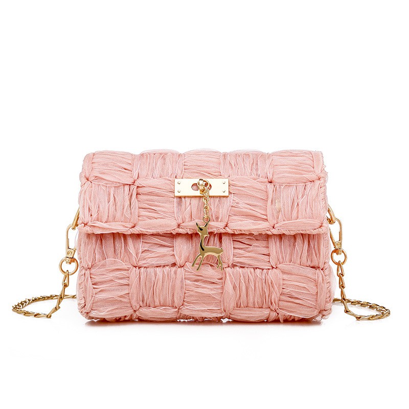 (Set đầy đủ nguyên liệu làm túi ruy băng) Túi tự đan ruy băng hot hit