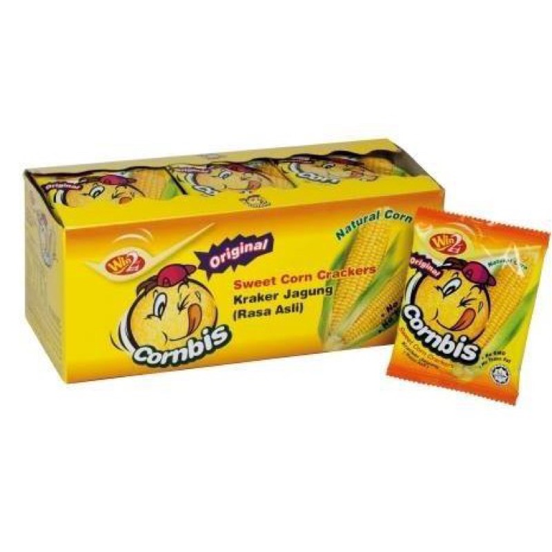 Bánh Bắp Cornbis Win2 Sweet Corn Crackers 540g (Hộp Lớn 30 gói)date 09/2023