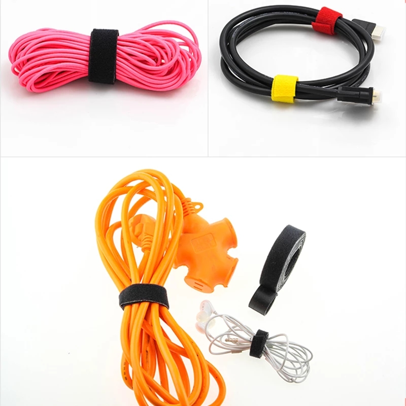 Reusable Self-Adhesive Fastener Tape / Freely Tight Cable Tie /Data Cable Earphone Wire Storage