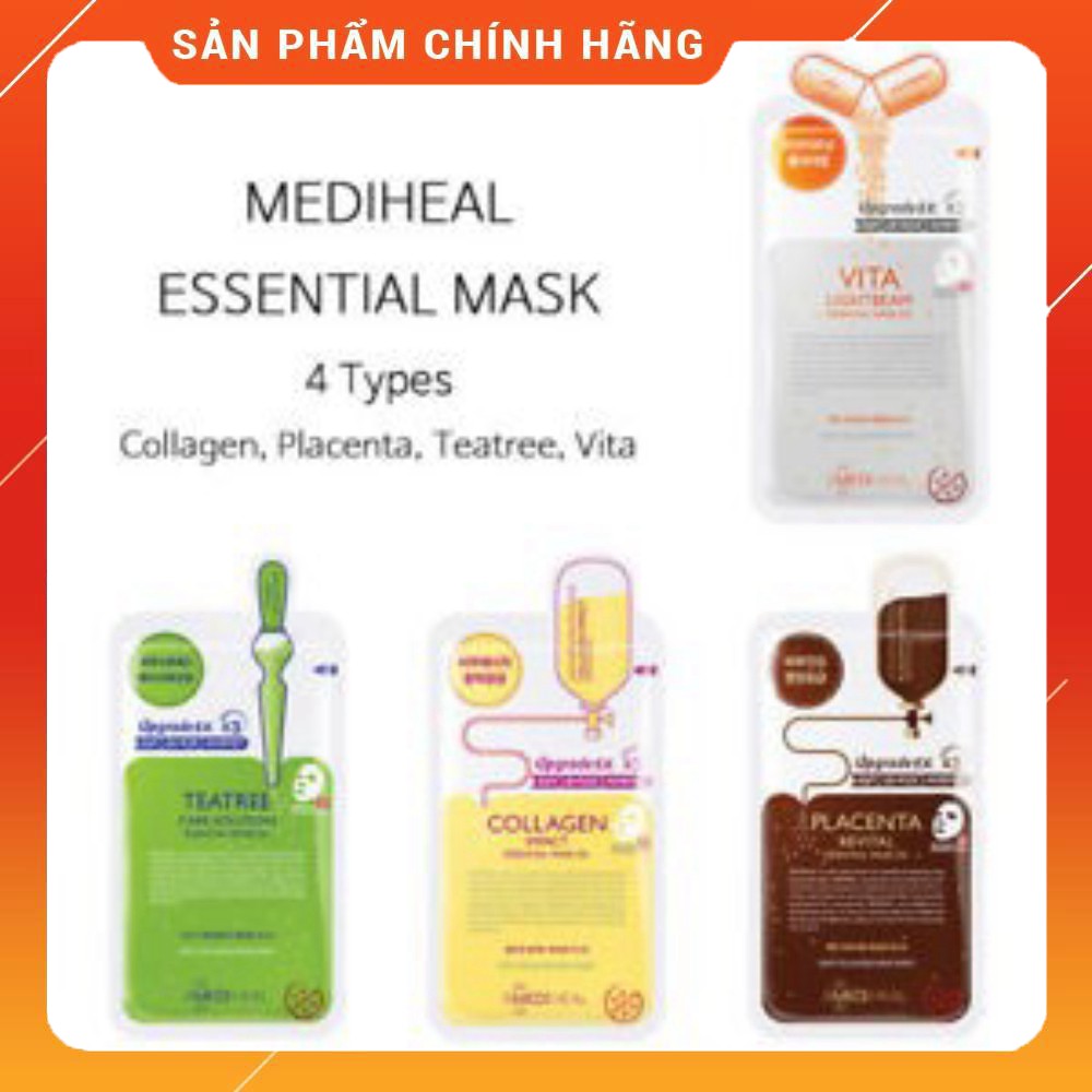 Hộp 10 miếng mask Mediheal dòng Essential Mask Ex