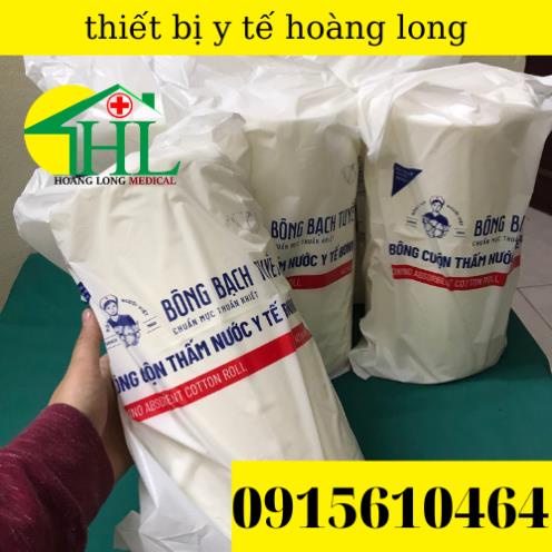 Bông Bạch Tuyết 01kg - Bông Y Tế Thấm Nước Dạng Cuộn