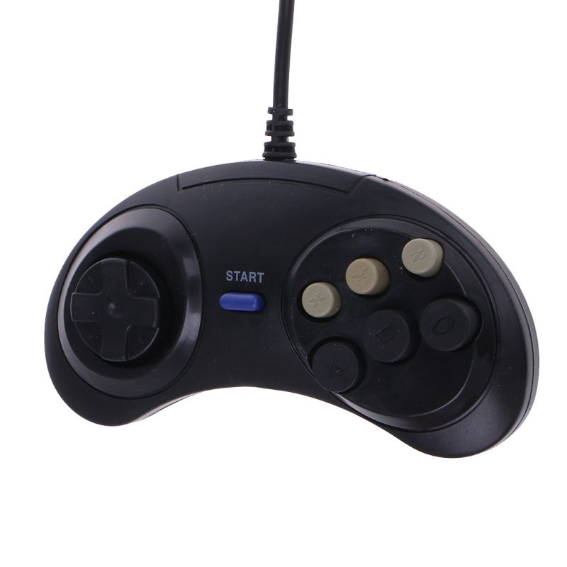 Tay Cầm Chơi Game Có Dây 6 Nút Cho Mega Drive Megadrive Sega Md Genesis