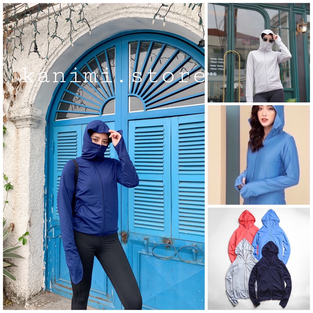 Áo chống nắng nữ Kanimi thông hơi vải kim cương siêu mát chống tia UV