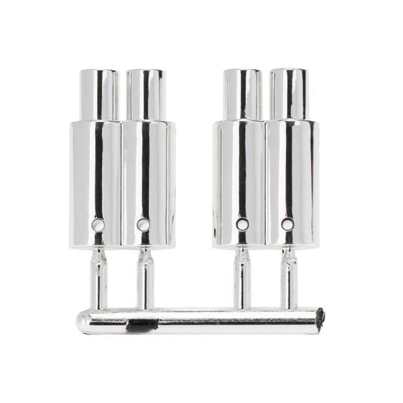 Ống Xả Kép Cho Xe Địa Hình Điều Khiển 1 / 10 Crawler Buggy Traxxas Tamiya HSP HPI Kyosho