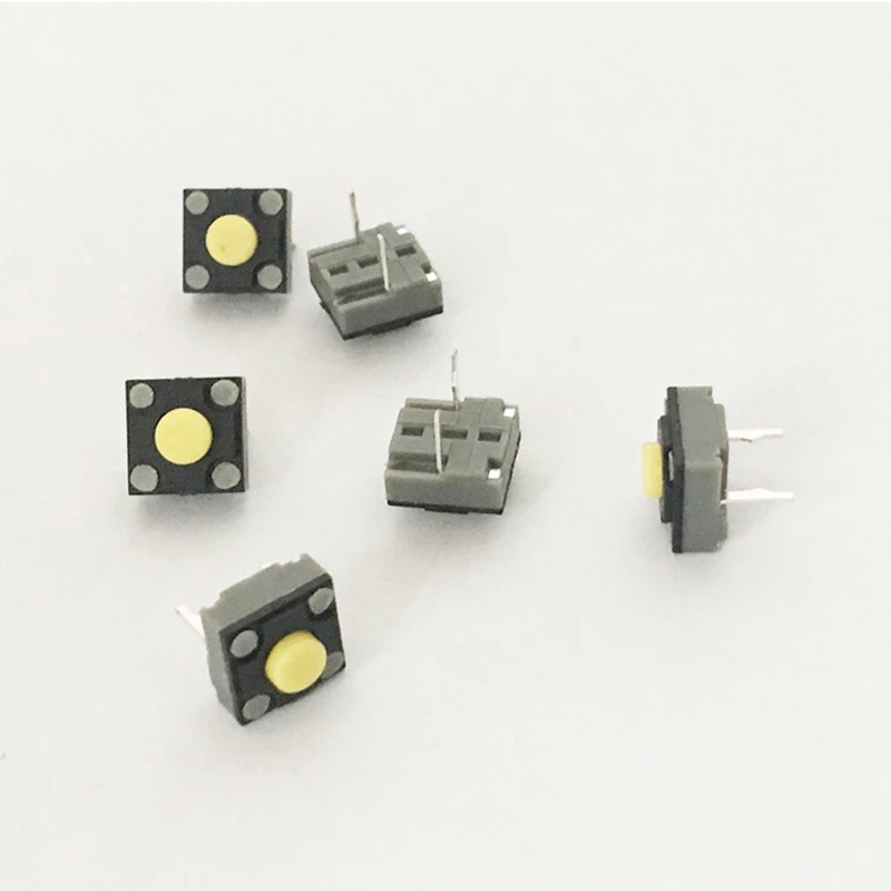 Set 2 Công Tắc Micro 6x6x4 3mm Hình Vuông Không Ồn Chuyên Dụng Cho Chuột Máy Tính