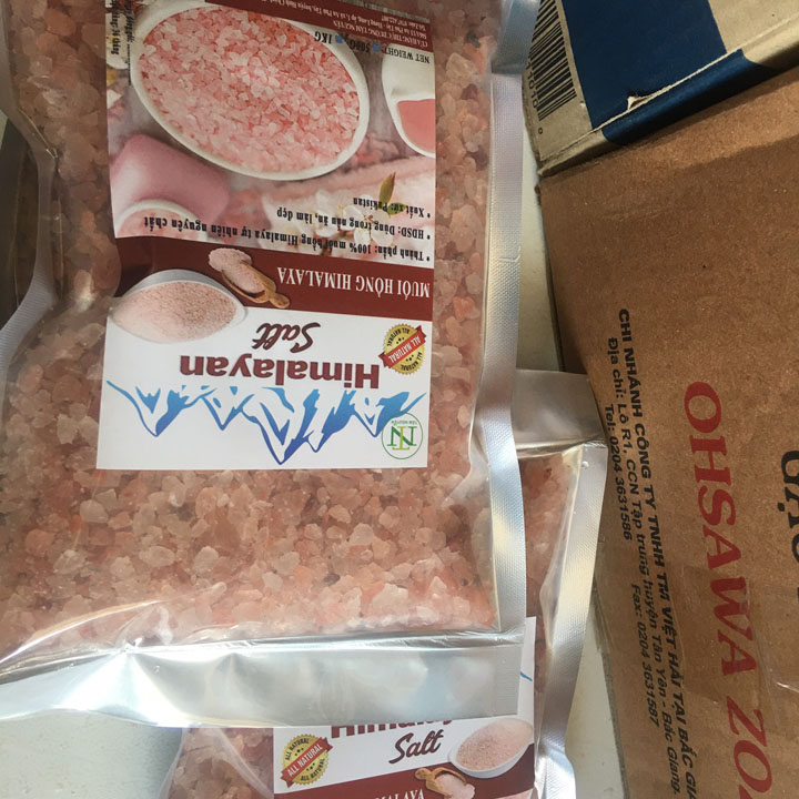 Muối Ăn Himalaya nhập khẩu Pakistan- Túi 1kg