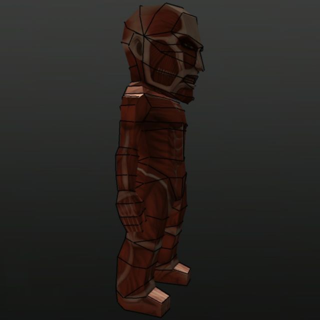 Mô hình giấy anime  chibi Titan Đại Hình/Hộ phápBertholdt Hoover