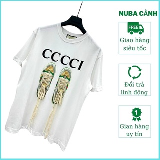 Áo thun nam cao cấp in đôi giầy ALI 230