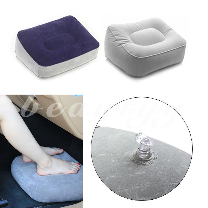 Gối bơm hơi kê chân có 2 màu tiện dụng