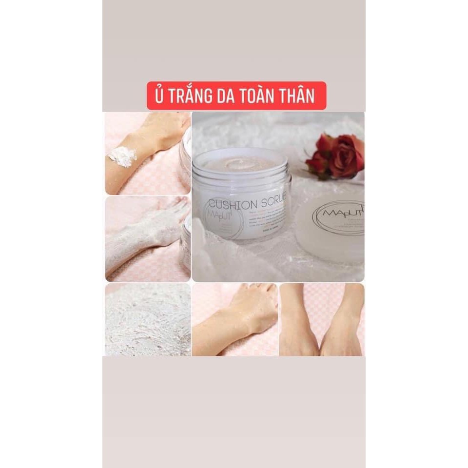 Kem ủ trắng body toàn thân Maputi, tẩy tế bào chết dưỡng trắng da hữu cơ Nhật Bản 150g