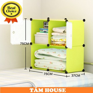 Tủ kệ nhựa lắp ghép đa năng Tâm House TN252