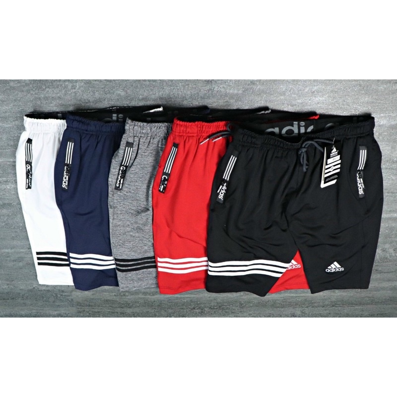 Quần đùi thể thao nam ,Quần short tập gym nam 3 sọc ngang co dãn dày dặn