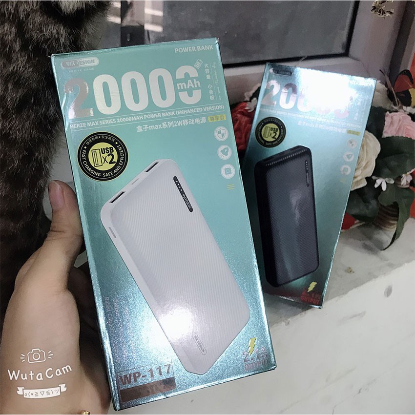 [Bao Đổi Trả] Sạc Dự Phòng WP117 Dung Lượng 20000mAh Bảo Hành 6 Tháng