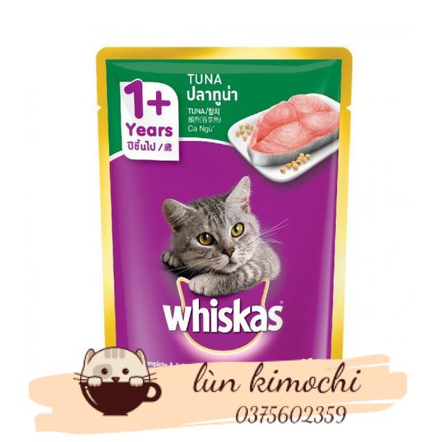 Pate gói whiskas 85g vị bất kì