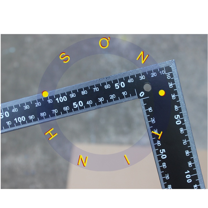 Thước góc đen Tolsen 35042 35043 200*300 mm 400x600mm THƯỚC KẺ, THƯỚC SẮT