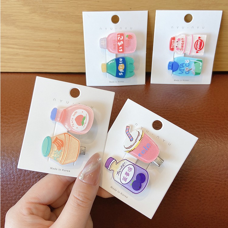 Kẹp tóc nữ trang trí thiết kế dễ thương phong cách Nhật Bản