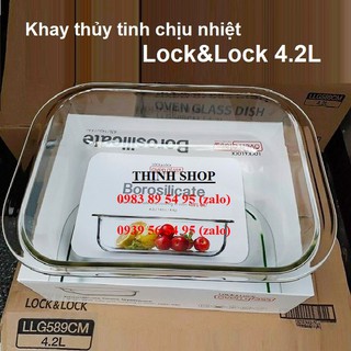 khay thủy tinh lock&lock - khay thủy tinh lock&lock