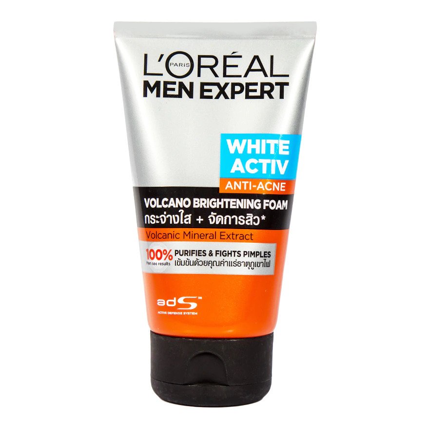 Sữa rửa mặt tạo bọt Loreal PARIS MEN 100ml làm sáng da