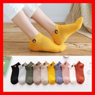 1 Đôi Tất Gấu Xinh Brown Dễ Thương Siêu Hot Chất Vải Đẹp