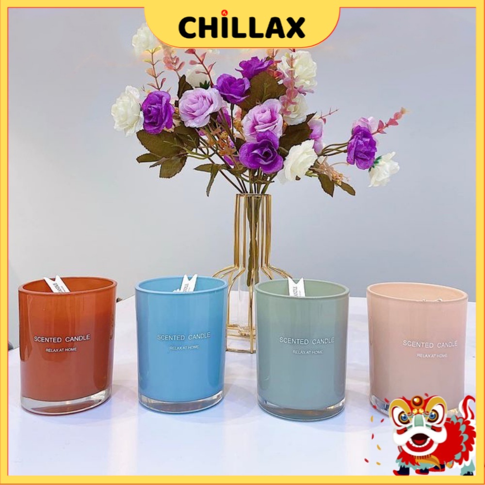 Nến thơm tinh dầu CHILLAX decor trang trí khử mùi phòng thư giãn nến thơm sáp đậu nành thiên nhiên