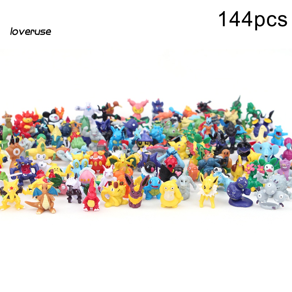 Set 144 Mô Hình Đồ Chơi Pokemon Go Bằng Nhựa Pvc