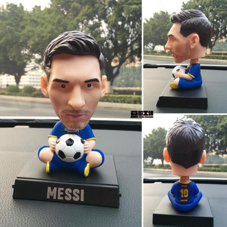 Sản Phẩm Tượng các cầu thủ bóng đá nổi tiếng trang trí bàn làm việc và trên xe ô tô: Ronaldo, Mecsi, Salah, Neymar, Popb