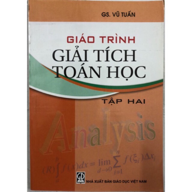 Sách - Giáo trình Giải tích Toán học Tập 2