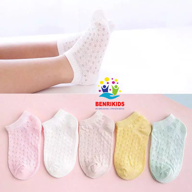 [FREESHIP❤️] SET 5 ĐÔI TẤT LƯỚI HÀN QUỐC CHO BÉ YÊU