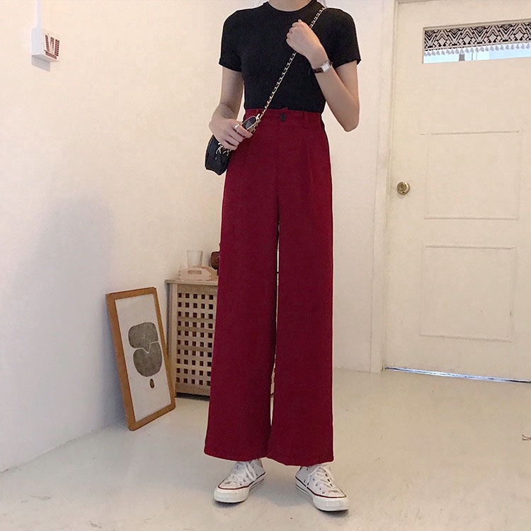 Quần dài nữ ống rộng thời trang | BigBuy360 - bigbuy360.vn