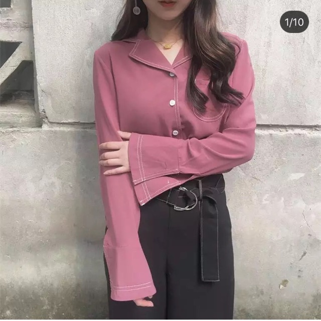 Áo sơ mi xẻ tay