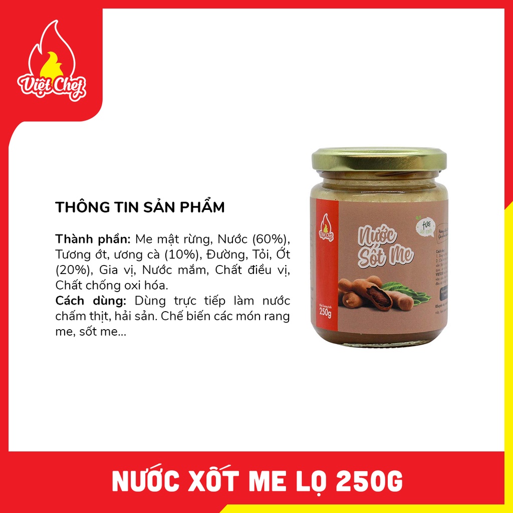 NƯỚC XỐT ME 250G HŨ THỦY TINH - Gia vị chua ngọt cho món ăn thêm đậm đà | BigBuy360 - bigbuy360.vn