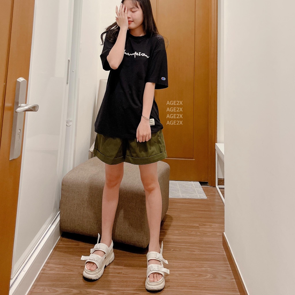 &lt;HOT TREND&gt; Quần Short Nữ Lưng Siêu Cao, Ống rộng, Chất Siêu Đẹp BRAND AGE2X