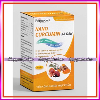 Nano nghệ - Nano curcumin xạ đen Firi, Tinh bột nghệ hộp 90 viên