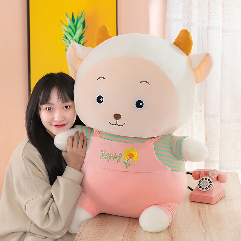 Thú Nhồi Bông Hình Con Dê Bằng Len Phong Cách Mới