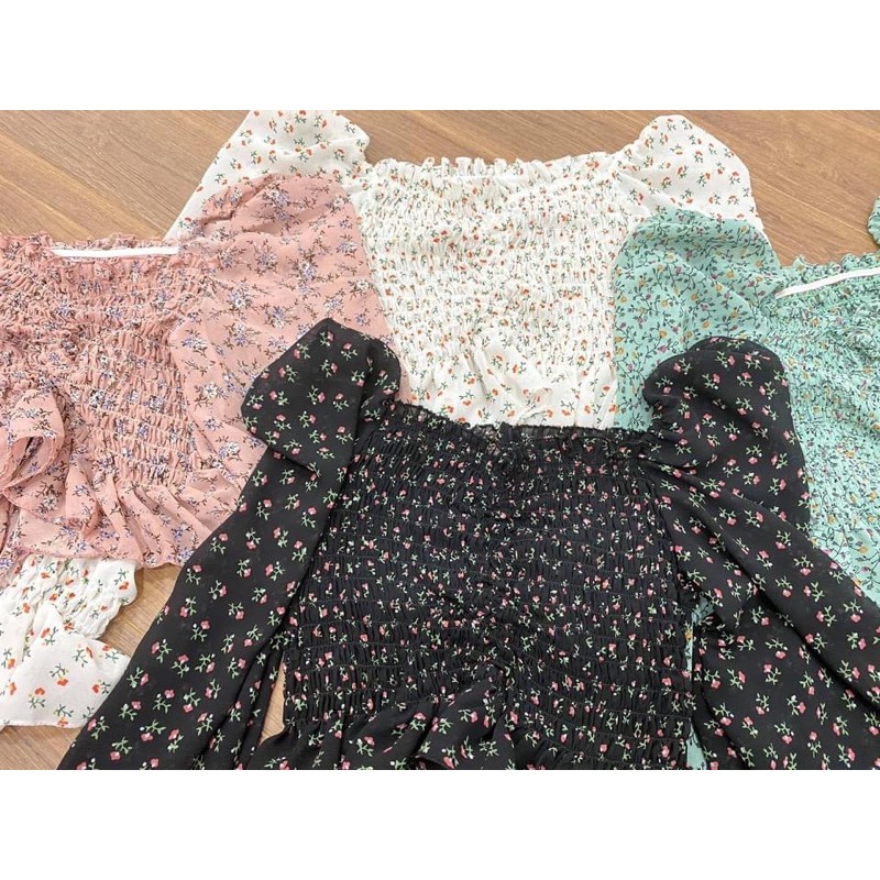 Áo hoa nhí rút dây ulzzang hot hit