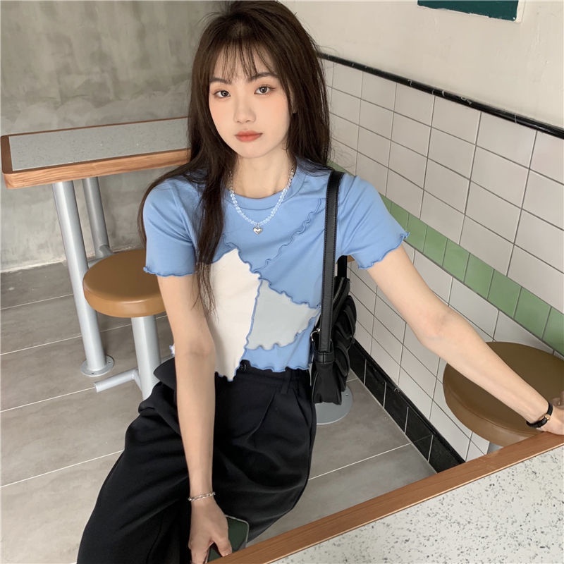 Áo Thun Tay Ngắn Cổ Tròn Phong Cách Hàn Quốc Cho Nữ JL-TX-281