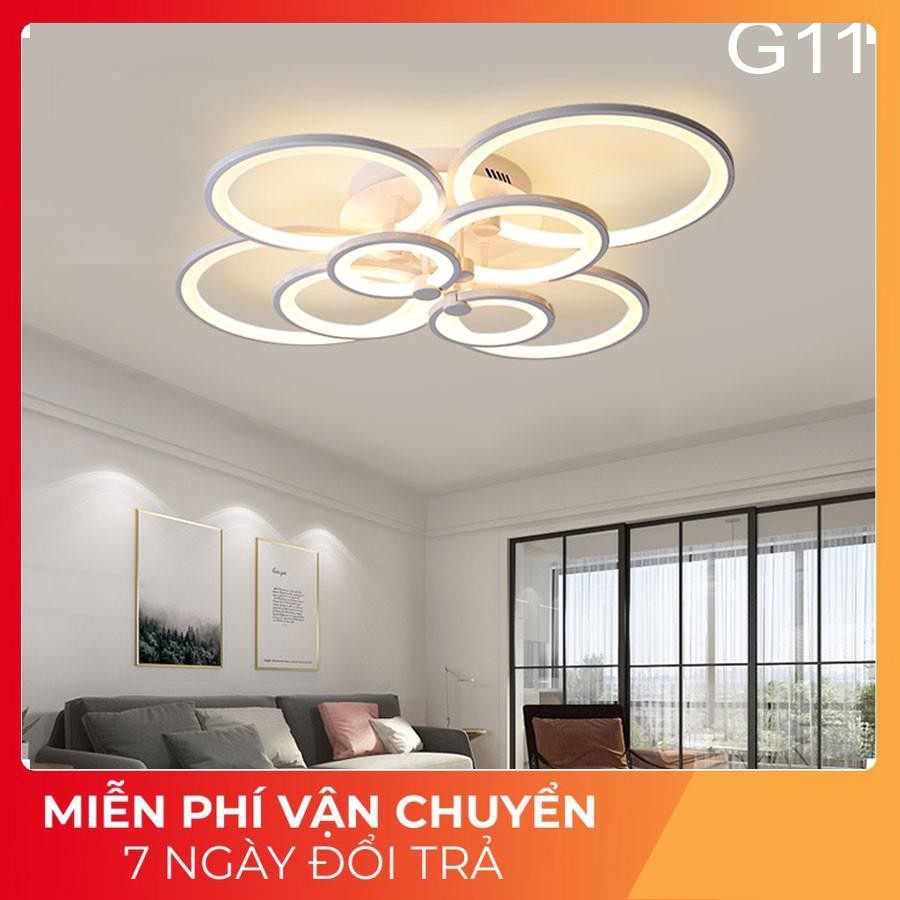 ĐÈN led ốp trần hiện đại-Đèn trần trang trí phòng khách,phòng ngủ, phòng bếp, có 3 chế độ sáng, bảo hành 1 năm