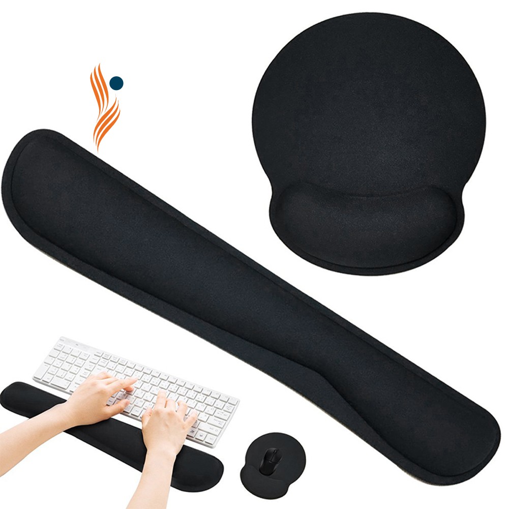 Set tấm lót chuột có chỗ kê tay và đệm kê tay khi gõ bàn phím tiện dụng cho dân công sở