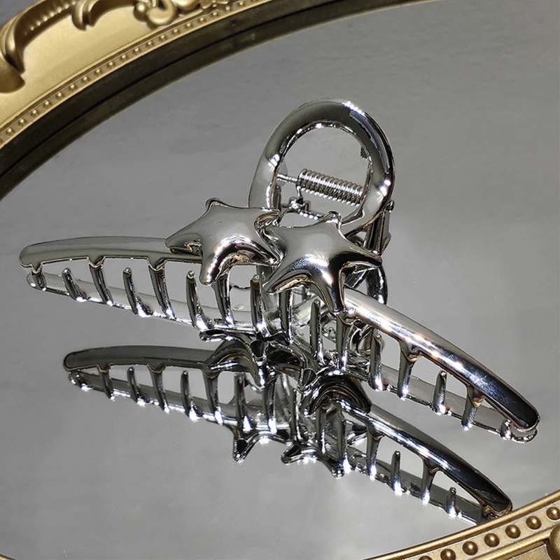 Kẹp Tóc Đính Nơ / Ngôi Sao / Trái Tim Bằng Hợp Kim Dày Dặn Cao Cấp Dành Cho Nữ