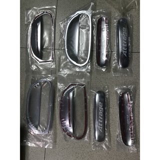 Bộ ốp tay cửa+ ốp hõm xe mitsubishi attrage 2015-2022