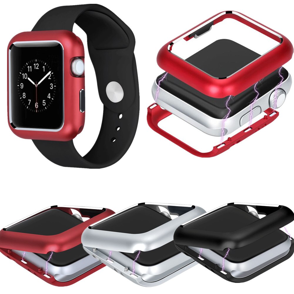 Khung Kim Loại Từ Tính Bảo Vệ Cho Đồng Hồ Thông Minh Apple Watch 6 5 4 Se 44mm 40mm Iwatch Series 3 2 1 38mm 42mm